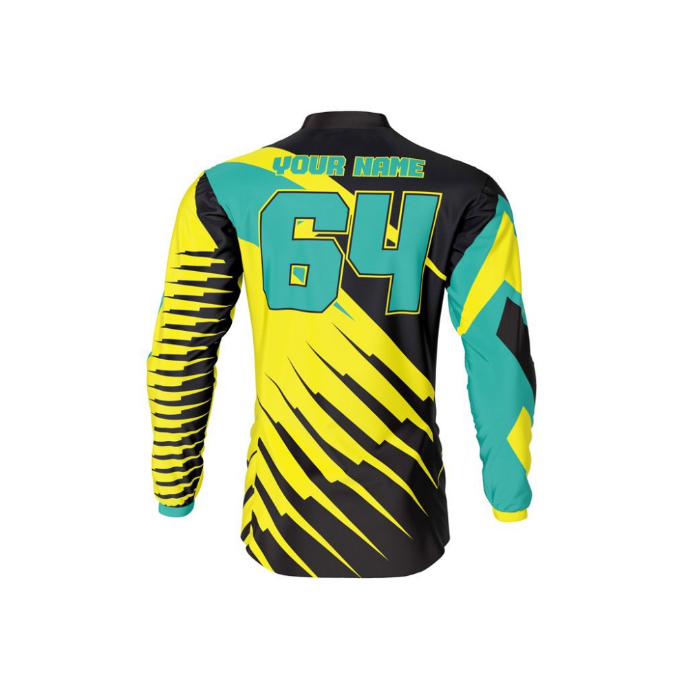 CUSTOM BMX JERSEY – ARROW YELLOW